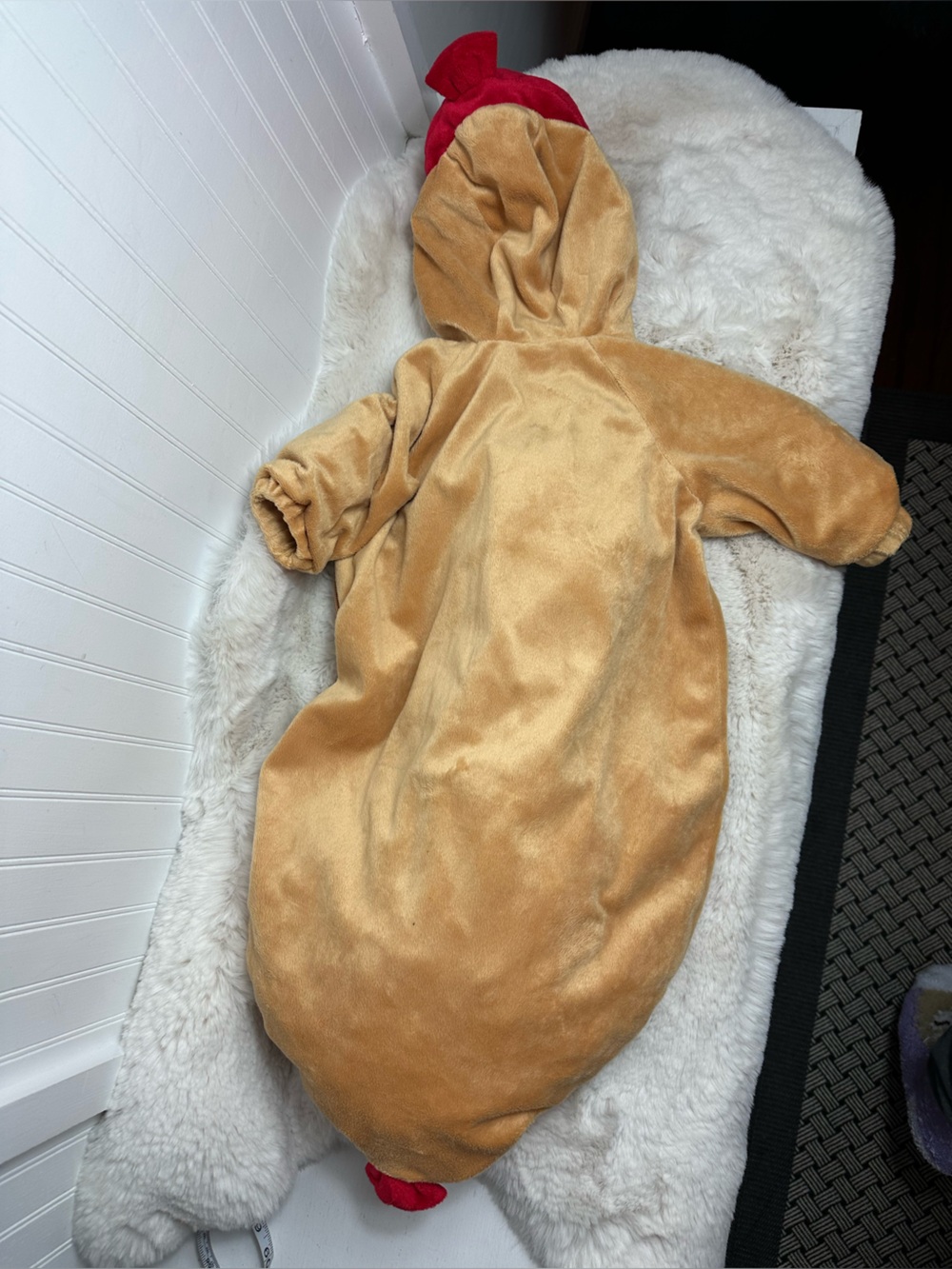 Infant Hot Dog Costume in Tan, Red & Yellow  0-6 months - Picture 8 of 15